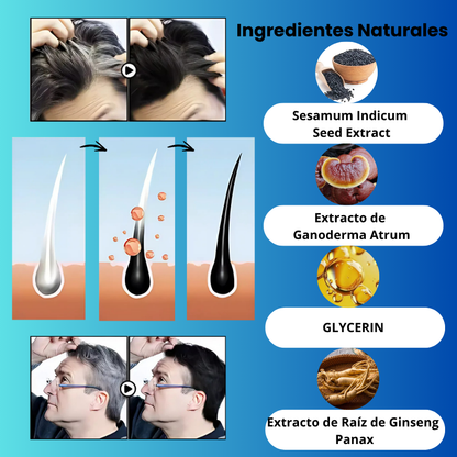 [Compra 1, Lleva 2] BlackHair Pro 3-en-1 – Color & Cuidado Natural Rejuvenece Tu Cabello Hasta 10 Años• ÚLTIMAS UNIDADES EN STOCK