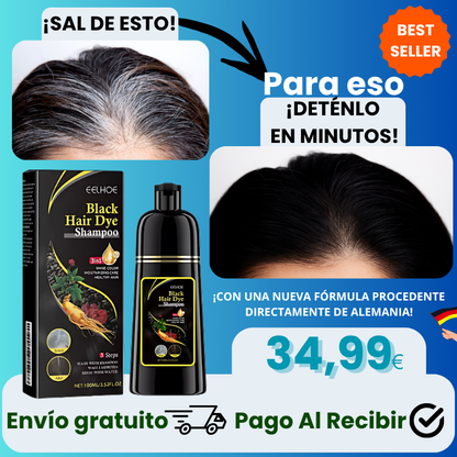 [Compra 1, Lleva 2] BlackHair Pro 3-en-1 – Color & Cuidado Natural Rejuvenece Tu Cabello Hasta 10 Años• ÚLTIMAS UNIDADES EN STOCK